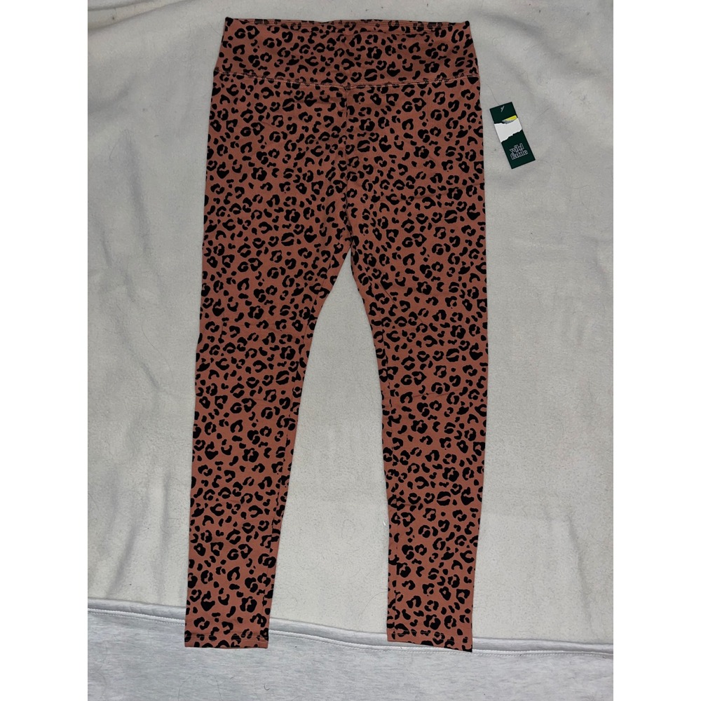 Wild Fable Womens High Rise Cheetah Print Leggings Brown Black Size Medium NWT